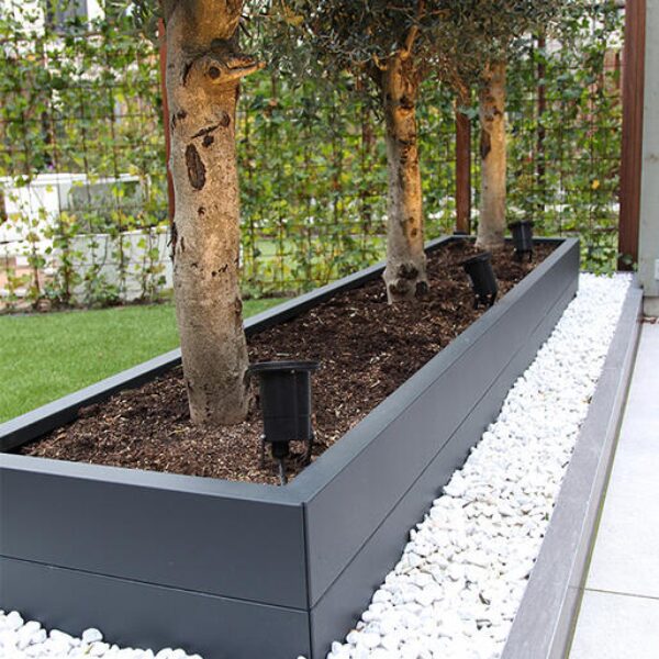 Bloembak Modulair Antraciet - 28 cm hoog