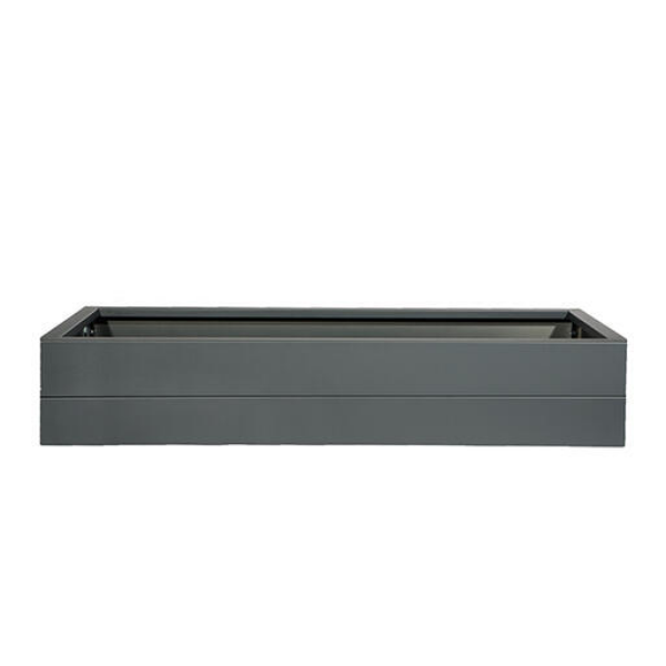 Bloembak Modulair Antraciet - 28 cm hoog