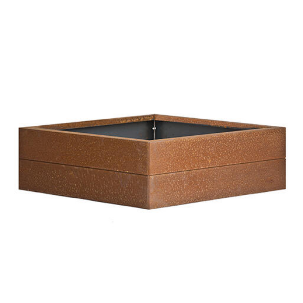 Bloembak Modulair Corten   28 cm hoog