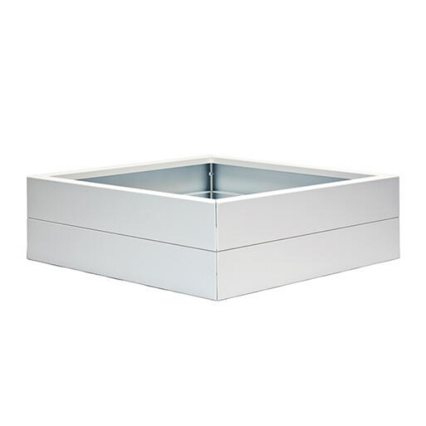 Bloembak Modulair Wit   28 cm hoog