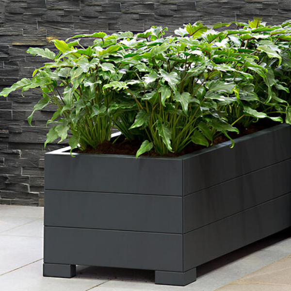 Bloembak Modulair Antraciet - 56 cm hoog