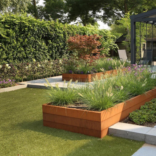Bloembak Modulair Corten - 56 cm hoog