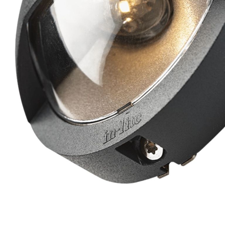 Blink - wandlamp Ø 100mm - Dark Grey