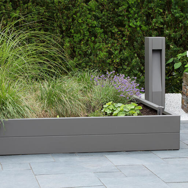 Bloembak Modulair Taupe - 70 cm hoog