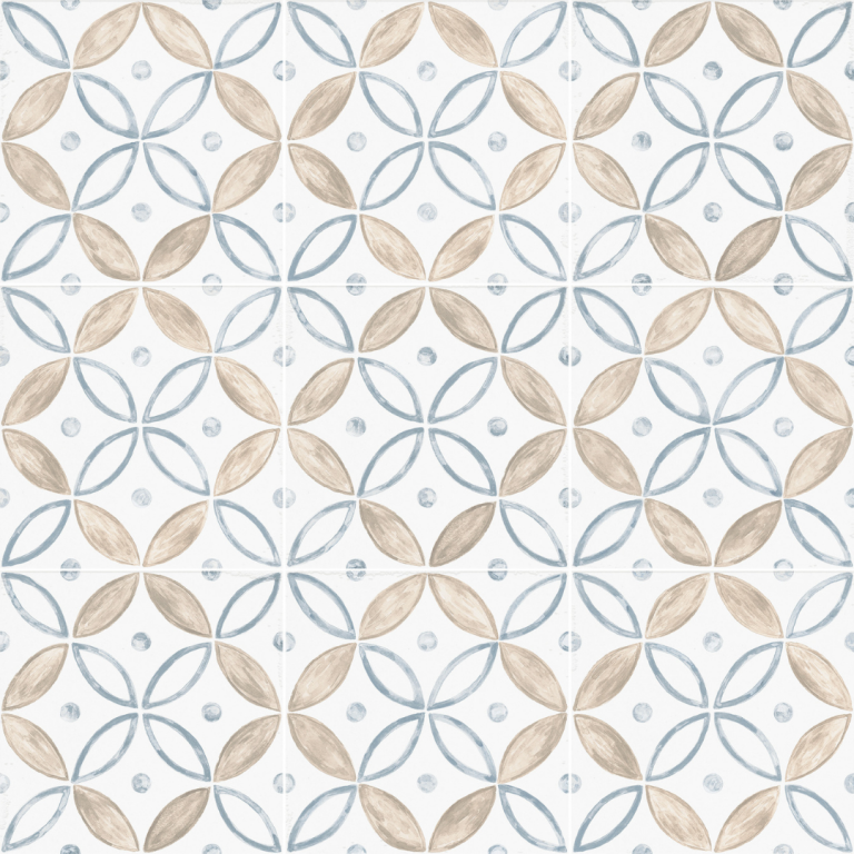 Deserto 10MM Blue Design tegel semi mat 20x20 cm
